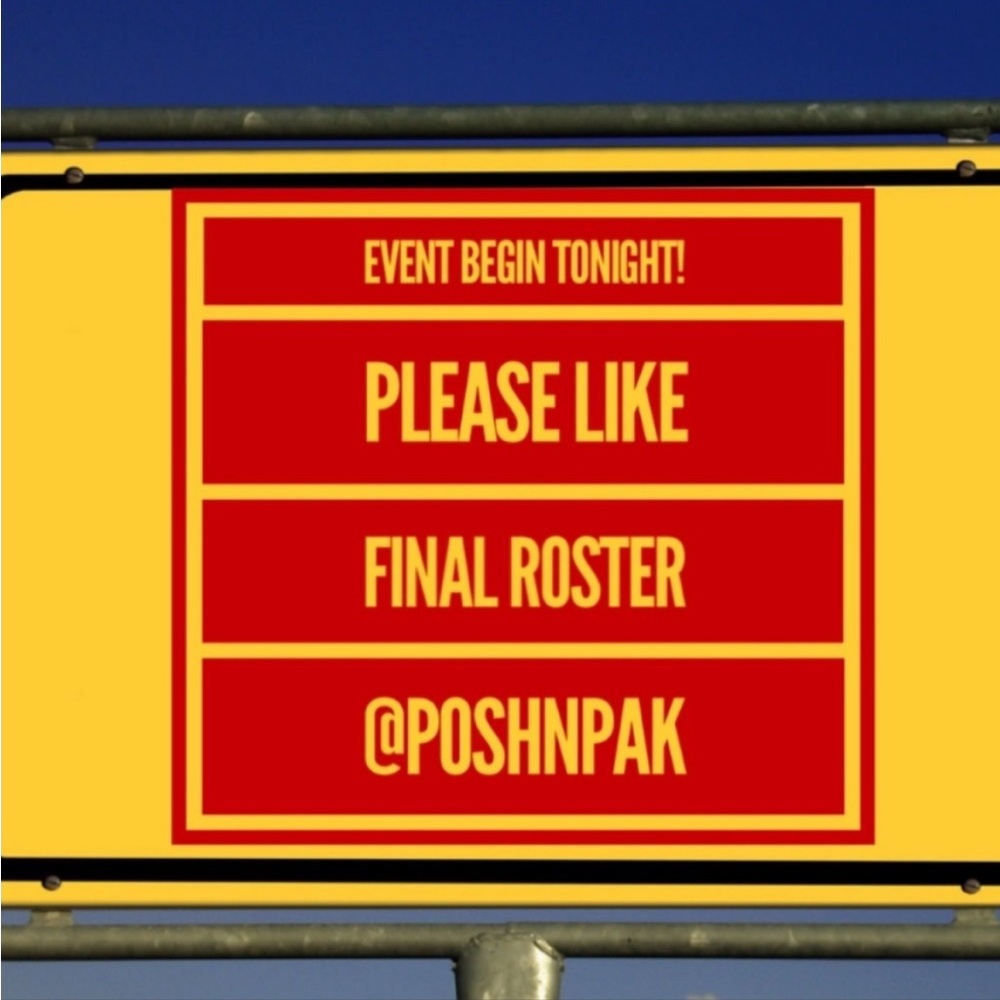 HEAD TO FINAL ROSTER⏰ DAYLIGHT SAVINGS TIME SHOP & SHARE! ⏰